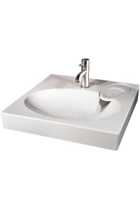Obrázok pre WASHBASIN CLARO+SIPHON+HANGERS 60X60CM