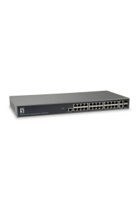 LevelOne GEL-2681 síťový přepínač Řízený L3 Gigabit Ethernet (10/100/1000) Černá Obrázok pre LevelOne GEL-2681 síťový přepínač Řízený L3 Gigabit Ethernet (10/100/1000) Černá