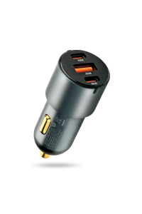 Car charger everActive CC-40Q USB QC3.0 + 2x USB-C PD 60W Obrázok pre Car charger everActive CC-40Q USB QC3.0 + 2x USB-C PD 60W