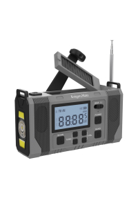 Obrázok pre Radio solarne, przenośne radio awaryjne SOS, powerbank 10000mAh, latarka, dynamo, Kruger&Matz
