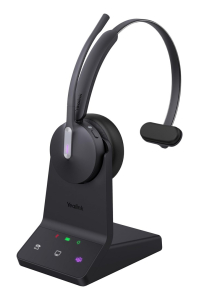 Obrázok pre Yealink WH64 Workstation Mono Sluchátka s mikrofonem Kabelový a bezdrátový Přes hlavu Kancelář / call centrum USB typu C Bluetooth Nabíjecí podstavec Černá