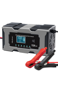Obrázok pre Qoltec 52493 Nabíječka 12V 10A | Usměrňovač s funkcí opravy pro AGM GEL LiFePO4 baterie | LCD