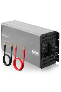 Qoltec Przetwornica napięcia Pure Sine Wave | 12V na 230V | 4000/8000W | USB | Kompatybilna z LiFePO4 GEL AGM Obrázok pre Qoltec Przetwornica napięcia Pure Sine Wave | 12V na 230V | 4000/8000W | USB | Kompatybilna z LiFePO4 GEL AGM