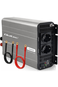 Qoltec Przetwornica napięcia MS Wave | 12V na 230V | 2500/5000W | USB | Kompatybilna z LiFePO4 GEL AGM Obrázok pre Qoltec Przetwornica napięcia MS Wave | 12V na 230V | 2500/5000W | USB | Kompatybilna z LiFePO4 GEL AGM