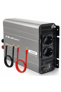 Qoltec Przetwornica napięcia MS Wave | 12V na 230V | 1500/3000W | USB | Kompatybilna z LiFePO4 GEL AGM Obrázok pre Qoltec Przetwornica napięcia MS Wave | 12V na 230V | 1500/3000W | USB | Kompatybilna z LiFePO4 GEL AGM