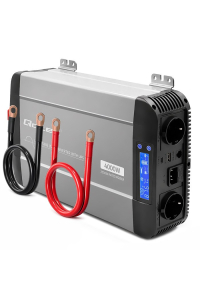 Qoltec Przetwornica napięcia Pure Sine Wave | 12V na 230V | 2000/4000W | UPS BYPASS | LCD | USB | USB-C | Kompatybilna z LiFePO4 GEL AGM Obrázok pre Qoltec Przetwornica napięcia Pure Sine Wave | 12V na 230V | 2000/4000W | UPS BYPASS | LCD | USB | USB-C | Kompatybilna z LiFePO4 GEL AGM