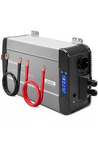 Qoltec Przetwornica napięcia Pure Sine Wave | 12V na 230V | 3000/6000W | UPS BYPASS | LCD | USB | USB-C | Kompatybilna z LiFePO4 GEL AGM Obrázok pre Qoltec Przetwornica napięcia Pure Sine Wave | 12V na 230V | 3000/6000W | UPS BYPASS | LCD | USB | USB-C | Kompatybilna z LiFePO4 GEL AGM