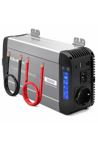 Qoltec 52696 Měnič s čistou sinusovou vlnou | 12V až 230V | 1000/2000W | UPS BYPASS | LCD | USB | USB-C | Kompatibilní s LiFePO4 GEL AGM bateriemi Obrázok pre Qoltec 52696 Měnič s čistou sinusovou vlnou | 12V až 230V | 1000/2000W | UPS BYPASS | LCD | USB | USB-C | Kompatibilní s LiFePO4 GEL AGM bateriemi