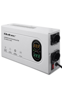 Obrázok pre Qoltec Automatyczny Stabilizator napięcia AVR 2000VA | 1200W | Compact | Toroidalny transformator