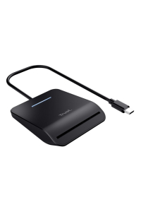 Trust Primo čtečka čipových karet Vnitřní USB USB typu C Černá Obrázok pre Trust Primo čtečka čipových karet Vnitřní USB USB typu C Černá