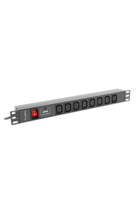 LANBERG RACK POWER STRIP PDU (1U, 16A, 8X IEC C13) Obrázok pre LANBERG RACK POWER STRIP PDU (1U, 16A, 8X IEC C13)