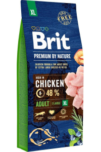 BRIT Premium by Nature Adult XL Chicken - suché krmivo pro psy - 15 kg Obrázok pre BRIT Premium by Nature Adult XL Chicken - suché krmivo pro psy - 15 kg