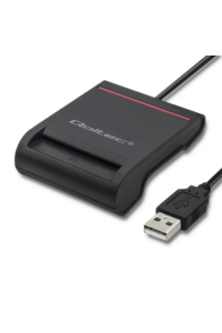 Qoltec 50642 čtečka magnetických karet Černá USB Obrázok pre Qoltec 50642 čtečka magnetických karet Černá USB