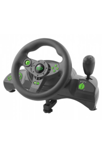 Esperanza EGW102 herní ovladač Volant PC,Playstation 3 Digitální USB Černá, Zelená Obrázok pre Esperanza EGW102 herní ovladač Volant PC,Playstation 3 Digitální USB Černá, Zelená