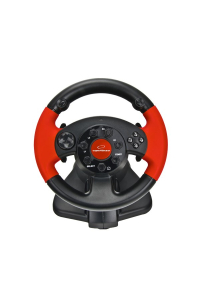 xlyne EG103 herní ovladač Volant PC,Playstation 2,Playstation 3 Digitální Černá, Červená Obrázok pre xlyne EG103 herní ovladač Volant PC,Playstation 2,Playstation 3 Digitální Černá, Červená