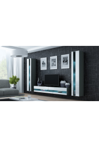 Cama VIGO NEW3 SZ/BI skřínka do obývacího pokoje Kombinace úložišť Obrázok pre Cama VIGO NEW3 SZ/BI skřínka do obývacího pokoje Kombinace úložišť