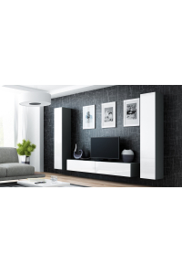 Cama VIGO 4 SZ/BI skřínka do obývacího pokoje Kombinace úložišť Obrázok pre Cama VIGO 4 SZ/BI skřínka do obývacího pokoje Kombinace úložišť