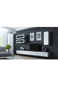 Cama VIGO 11 SZ/BI skřínka do obývacího pokoje Kombinace úložišť Obrázok pre Cama VIGO 11 SZ/BI skřínka do obývacího pokoje Kombinace úložišť