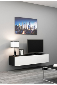 Obrázok pre Cama RTV VIGO140 c/b televizní stolek/nábytek k multimediálnímu vybavení
