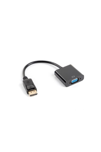 Obrázok pre Lanberg AD-0002-BK adaptér k video kabelům 0,2 m VGA (D-Sub) DisplayPort Černá
