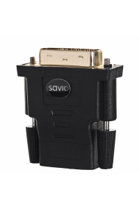 Savio CL-21 cable gender changer DVI HDMI Černá Obrázok pre Savio CL-21 cable gender changer DVI HDMI Černá