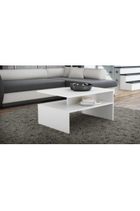 Topeshop ŁAWA BOSTON BIEL konferenční/odkládací stolek Konferenční stolek Volný tvar 2 noha/nohy Obrázok pre Topeshop ŁAWA BOSTON BIEL konferenční/odkládací stolek Konferenční stolek Volný tvar 2 noha/nohy