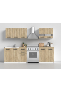 Topeshop KUCHNIA SET SONOMA sada nábytku do kuchyně/jídelny Obrázok pre Topeshop KUCHNIA SET SONOMA sada nábytku do kuchyně/jídelny