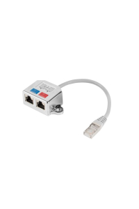 Adaptér Lanberg lan rj45/2x rj45 ftp splitter ad-0026-s Obrázok pre Adaptér Lanberg lan rj45/2x rj45 ftp splitter ad-0026-s