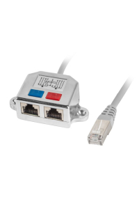 Obrázok pre Adaptér Lanberg lan rj45/2x rj45 ftp splitter ad-0026-s