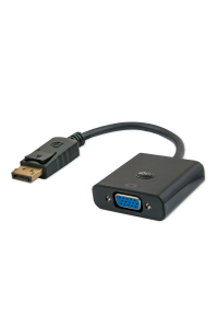 Obrázok pre Savio CL-90 adaptér k video kabelům 0,2 m DisplayPort VGA (D-Sub) Černá