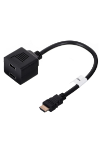 Obrázok pre Lanberg AD-0019-BK videorozdělovač HDMI 2x HDMI