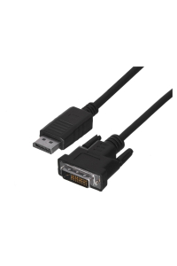 Obrázok pre Lanberg CA-DPDV-10CU-0010-BK adaptér k video kabelům 1 m DisplayPort DVI-D Černá