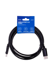 Savio CL-137 DisplayPort kabel 3 m Černá Obrázok pre Savio CL-137 DisplayPort kabel 3 m Černá