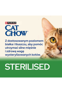 Obrázok pre Purina CAT CHOW STERILISED suché krmivo pro kočky 1,5 kg Dospělý jedinec Kuřecí maso