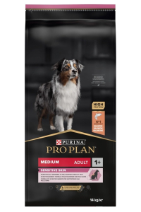 Obrázok pre Purina Medium Adult Sensitive Skin 14 kg Dospělý jedinec Losos