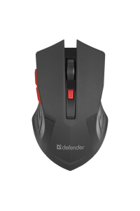 Obrázok pre DEFENDER MOUSE ACCURA MM-275 RF BLACK/RED OPTICAL 1600DPI 6P