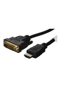 Obrázok pre Lanberg CA-HDDV-20CU-0018-BK adaptér k video kabelům 1,8 m HDMI Typ A (standardní) DVI-D Černá