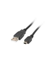 LANBERG KABEL USB 2.0 MINI AM-BM5P 1,8 M, ČERNÝ CA-USBK-10CC-0018-BK Obrázok pre LANBERG KABEL USB 2.0 MINI AM-BM5P 1,8 M, ČERNÝ CA-USBK-10CC-0018-BK