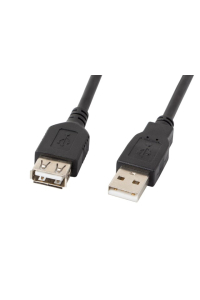 LANBERG EXTENDER USB 2.0 AM-AF 1,8 M (ČERNÝ) CA-USBE-10CC-0018-BK Obrázok pre LANBERG EXTENDER USB 2.0 AM-AF 1,8 M (ČERNÝ) CA-USBE-10CC-0018-BK