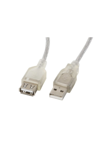 Lanberg CA-USBE-12CC-0018-TR USB kabel 1,8 m USB 2.0 USB A Průhledná Obrázok pre Lanberg CA-USBE-12CC-0018-TR USB kabel 1,8 m USB 2.0 USB A Průhledná