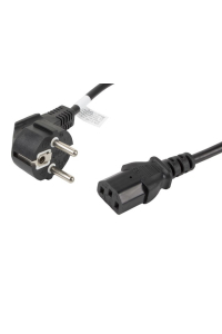 Obrázok pre Lanberg CA-C13C-11CC-0018-BK napájecí kabel Černá 1,8 m C13 rozdvojovač CEE7/7