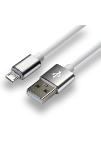 Obrázok pre everActive USB kabel 1 m - bílý, silikonový, podpora rychlého nabíjení, 2,4 A - CBS-1MW
