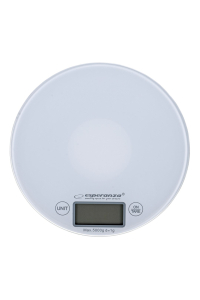 Obrázok pre Esperanza EKS003W elektronická kuchyňská váha bílá kulatá