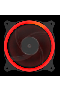 Obrázok pre Gembird FAN-Huracan-200R Ventilátor skrine s 16 LED diódami, červený, 120 x 120 x 25 mm, 5 V