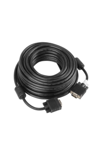 Lanberg CA-VGAC-10CC-0100-B VGA kabel 10 m VGA (D-Sub) Černá Obrázok pre Lanberg CA-VGAC-10CC-0100-B VGA kabel 10 m VGA (D-Sub) Černá