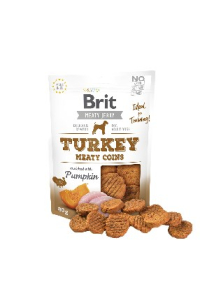 Obrázok pre Brit Jerky Turkey Meaty Coins - Turecko - Pochoutka pro štěňata - 80 g