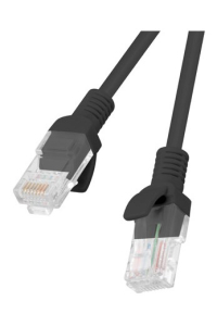 Obrázok pre Lanberg PCU6-10CC-0200-BK síťový kabel Černá 2 m Cat6 U/UTP (UTP)