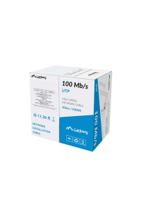 Obrázok pre LANBERG LAN UTP KABEL 100MB/S 305M DRÁT CCA ŠEDÝ