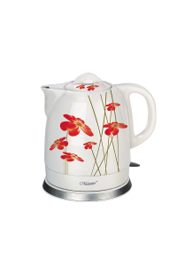 Feel-Maestro MR-066-RED FLOWERS elektrická konvice 1,5 l 1200 W Červená, Bílá Obrázok pre Feel-Maestro MR-066-RED FLOWERS elektrická konvice 1,5 l 1200 W Červená, Bílá