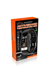MEDIA-TECH ACTIVEBAND TEMPERATURE ECG MT865 Smartband Fitness Tracker Chytrá sportovní páska na ruku IP68 Černá Obrázok pre MEDIA-TECH ACTIVEBAND TEMPERATURE ECG MT865 Smartband Fitness Tracker Chytrá sportovní páska na ruku IP68 Černá